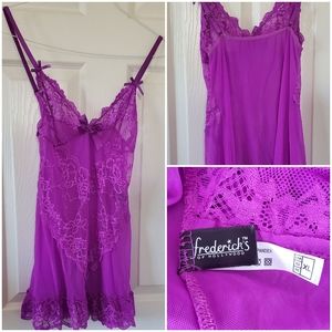 Frederick's Of Hollywood Purple Chemise